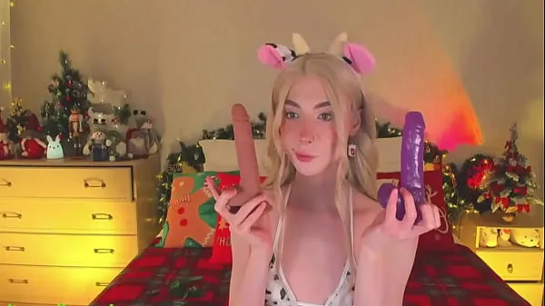 New Sweet Eaton Flexing Her Toys while doing Ahegao fine Tube