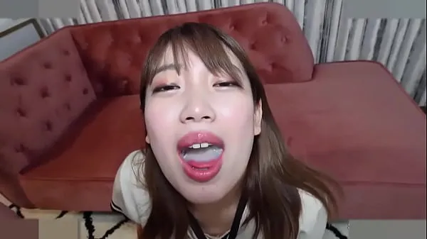 Ny Big breasted married woman, Japanese beauty. She gives a blowjob and cums in her mouth and drinks the cum. Uncensored fint rør